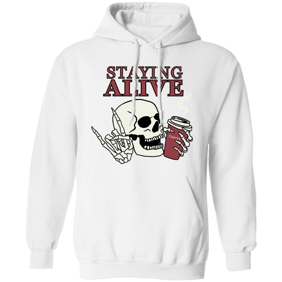 Staying Alive Skeleton Hoodie