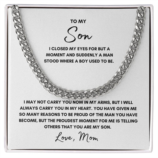 My Son | I'm Proud of You - Cuban Link Chain