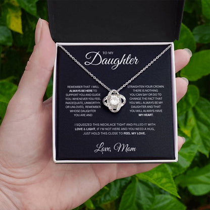 Daughter | You'll Always Have My Heart - Love Knot Necklace