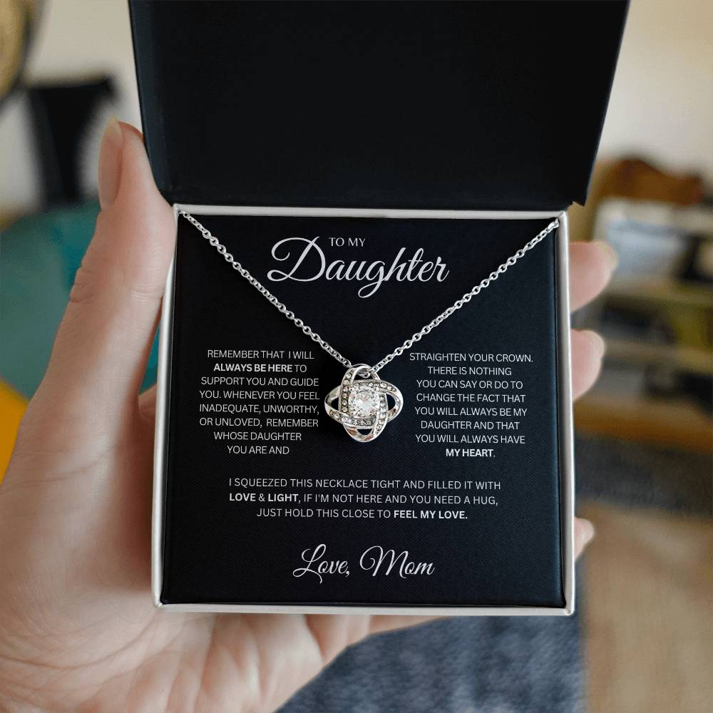 Daughter | You'll Always Have My Heart - Love Knot Necklace