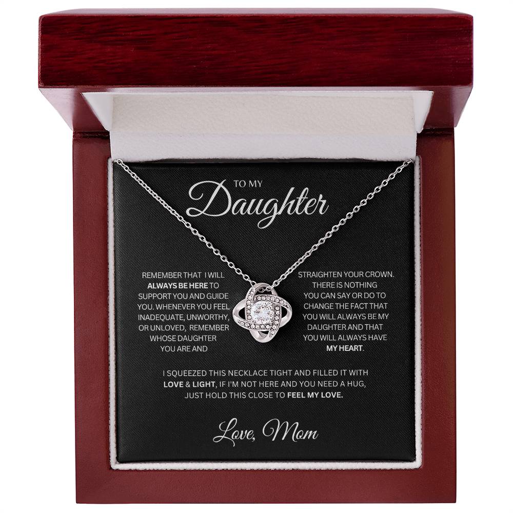 Daughter | You'll Always Have My Heart - Love Knot Necklace