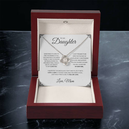 Daughter | You'll Always be My Baby Girl - Love Knot Necklace