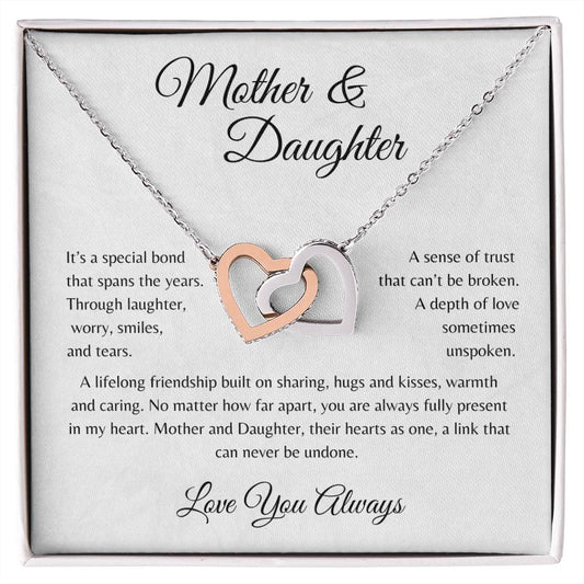 Mother & Daughter | A Special Bond - Interlocking Hearts Necklace