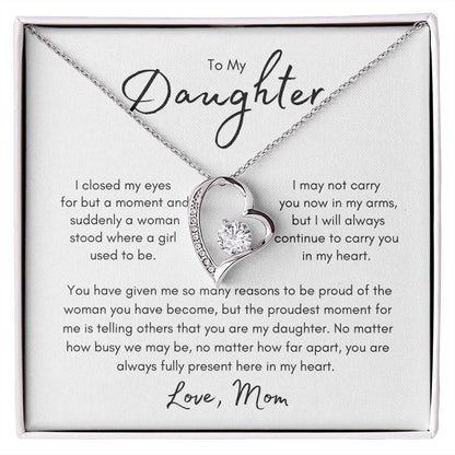 My Daughter | I Carry You in My Heart - Forever Love Necklace