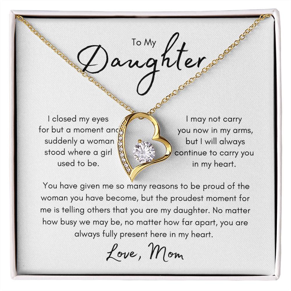 My Daughter | I Carry You in My Heart - Forever Love Necklace