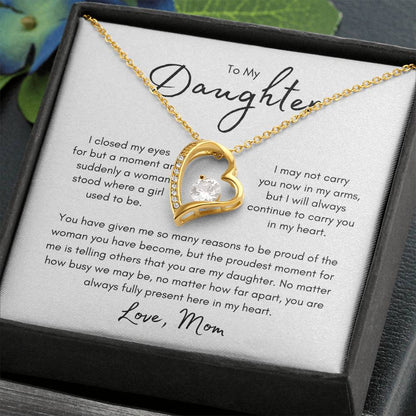 My Daughter | I Carry You in My Heart - Forever Love Necklace